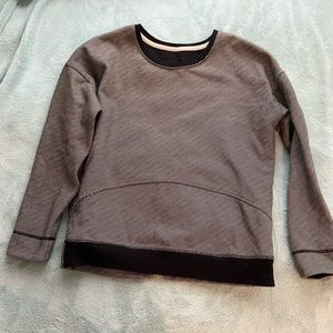 Lululemon stripped grey sweater